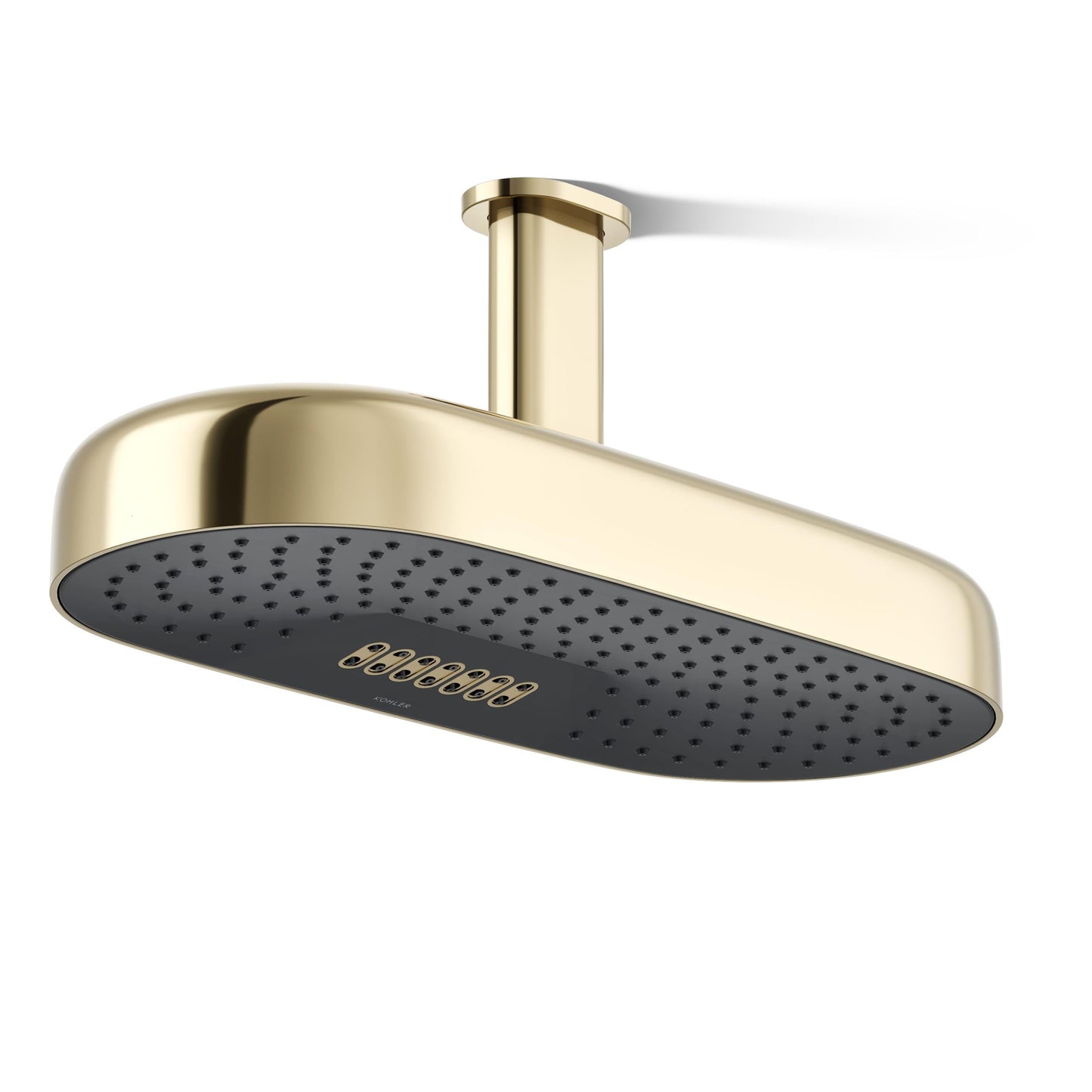 Kohler 26297-2MB Statement® Oblong 18" two-function rainhead, 2.5 gpm, Vibrant Brushed Moderne Brass
