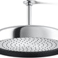 Kohler 26292-CP Statement® Round 14" single-function rainhead, 2.5 gpm, Polished Chrome
