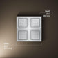 Kohler 98740-CP WaterTile® Rain Overhead shower panel with four 22-nozzle sprayheads, Polished Chrome