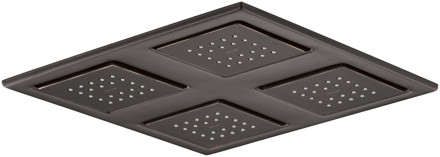 Kohler 98740-CP WaterTile® Rain Overhead shower panel with four 22-nozzle sprayheads, Polished Chrome