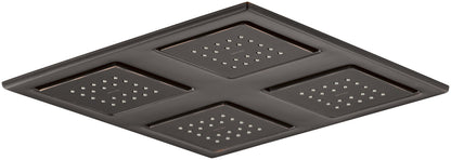 Kohler 98740-CP WaterTile® Rain Overhead shower panel with four 22-nozzle sprayheads, Polished Chrome
