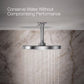 KOHLER 76465-G-CP Awaken® 10" Rain Shower Head, Single-Function Rainhead, Easy to Clean Surface, 1.75 GPM, Polished Chrome