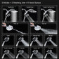 High Pressure Rain Shower Head: Upgrade Shower Heads with Handheld Spray Combo with Fixed Showerhead and 10 Sprays Handheld Shower Head, Detachable Shower head Built-in Magnetic Docking and Power Jets
