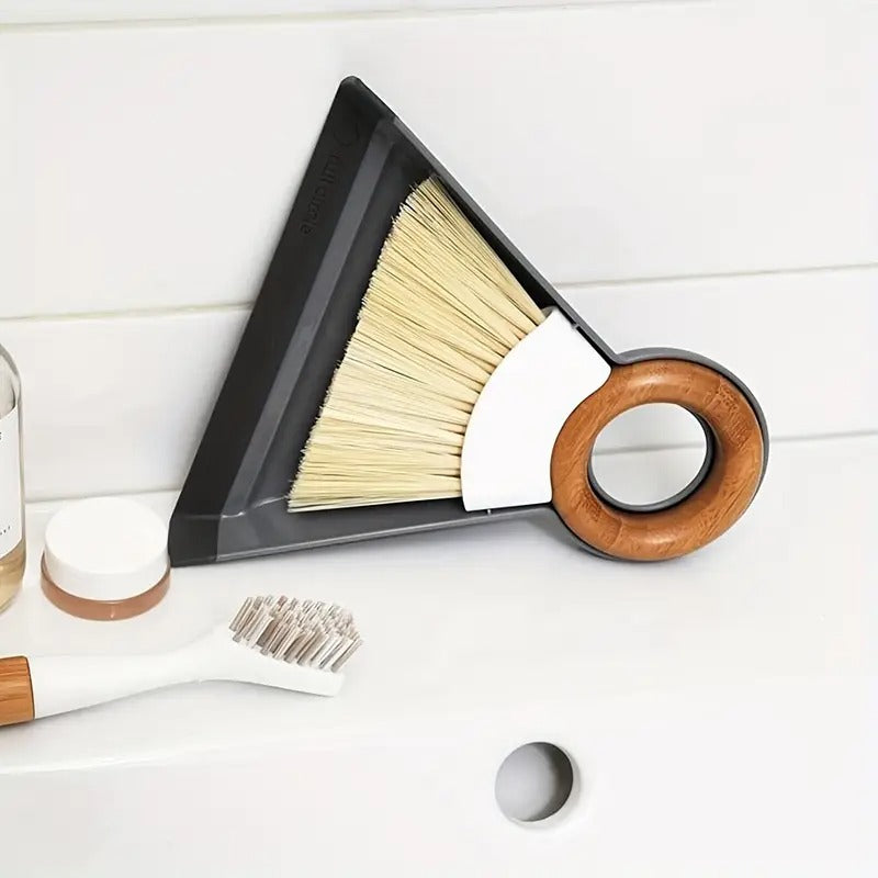 [1set Mini Broom] 1set Mini Desktop Broom Duster Set | Hangable with Hook Accessories for Sweeping Desktop Keyboard Window Crevice Dust Pet Waste
