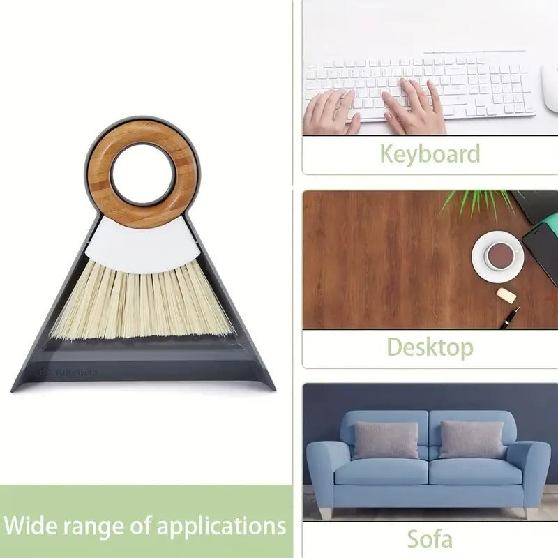 [1set Mini Broom] 1set Mini Desktop Broom Duster Set | Hangable with Hook Accessories for Sweeping Desktop Keyboard Window Crevice Dust Pet Waste