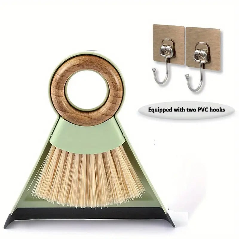 [1set Mini Broom] 1set Mini Desktop Broom Duster Set | Hangable with Hook Accessories for Sweeping Desktop Keyboard Window Crevice Dust Pet Waste